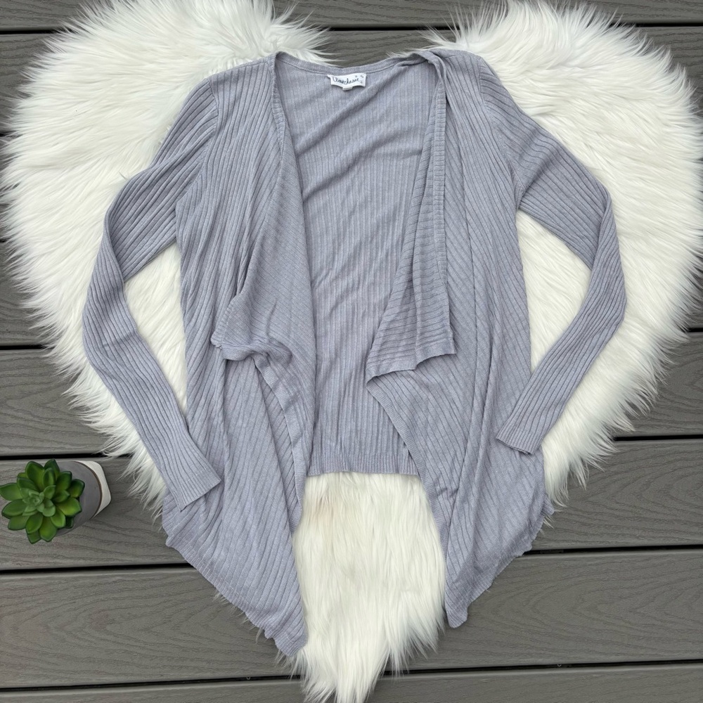Gray Cardigan Sweater